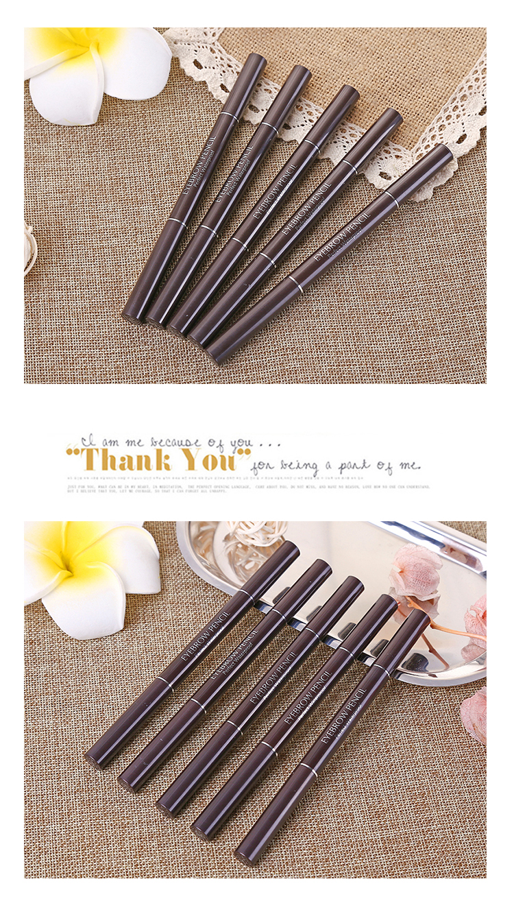 Đôi lông mày bút chì nữ không thấm nước và mồ hôi tự nhiên kéo dài không đánh dấu từ lông mày người mới bắt đầu sương mù bàn chải lông mày - Bút chì lông mày / Bột / Stick kẻ chân mày