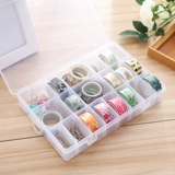 Прозрачная пластиковая коробочка для хранения, аксессуар, серьги, кольцо, коробка для хранения