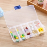 Прозрачная пластиковая коробочка для хранения, аксессуар, серьги, кольцо, коробка для хранения