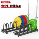 Barbell Weight Plate Storage Rack, Storage Shelf with Large and Small Holes, Commercial Barbell Rack, Home Personal Training Fitness, Movable