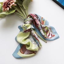 Ku Yin Fairy Tale Kingdom simple joker silk scarf big square scarf 68cm fashion printed silk shawl spring scarf