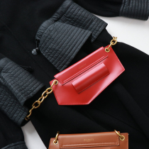 Ku Yin partner woolen coat accessories ladies Bracelet Bag real cowhide temperament Hand bag shoulder bag