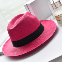 Kuin overturned candy cans Ecuador origin mode Panamanian hand - made hat for the spring and summer