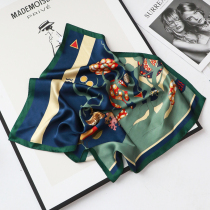 Ku Yin simple versatile silk scarf small square scarf fashion printed silk spring scarf