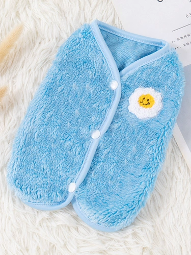 Осенне-зимний плюшевый жилет для кошек, одежда для щенков, популярный зимний жилет для домашних животных Тедди Бишон, VIP-померанский шпиц