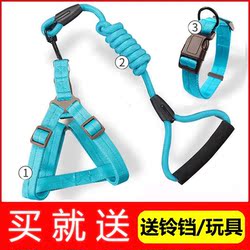 Pet Dog Leash for Small and Medium-Sized Puppies, Teddy, Bichon, Dog Walking Chain, Adjustable Vest-Style Harness