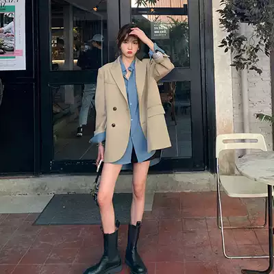 Senior sense small suit jacket women 2021 New Korean version of small man suit early spring and autumn niche design sense suit