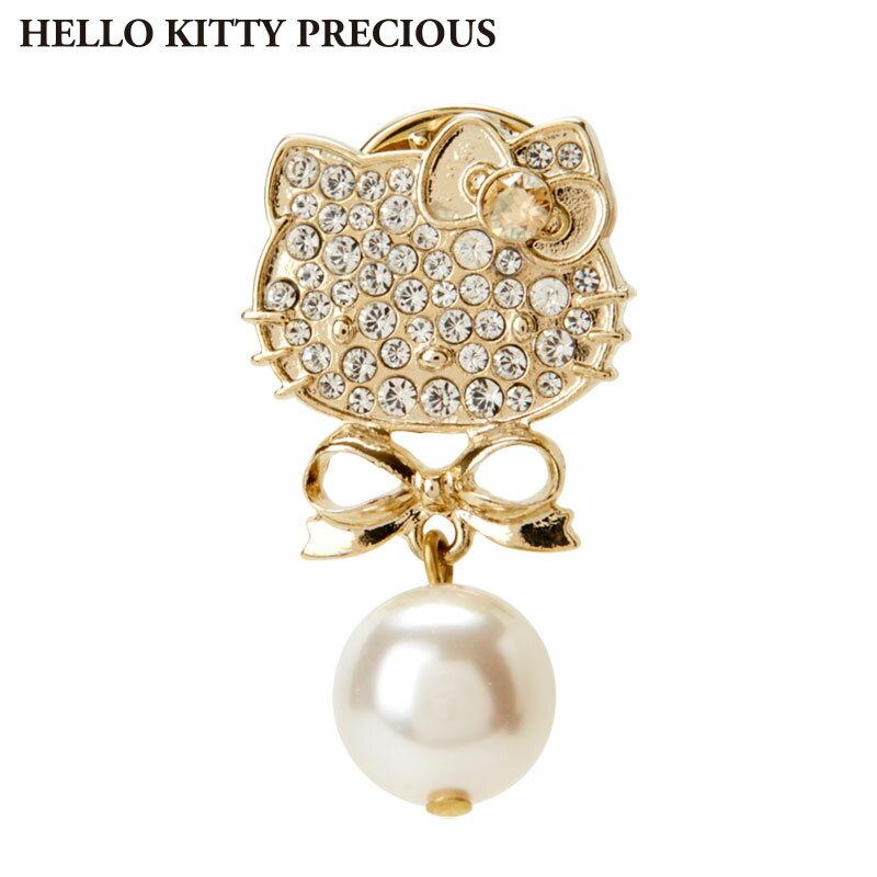 Hello Kitty PRECIOUS precious series Schwaloshiach Diamond Decorated butterfly knot pearl brooch-Taobao