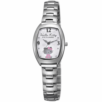 HELLO kitty Katie cat elegant flowers fashion watches-White 28mm