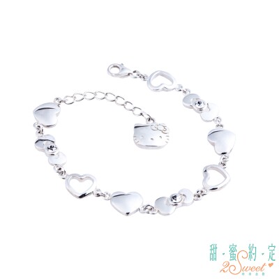 Sanrio Hello Kitty brave to love Katie pure silver bracelet