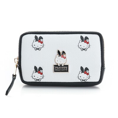 Playboy x Hello kitty Coin Pouch - Charm Black