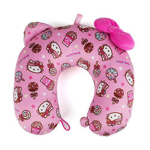 《Sanrio》HELLO KITTY Children's Cat Ear Shape Travel Neck Cushion (Inline Wheels) - Taobao
