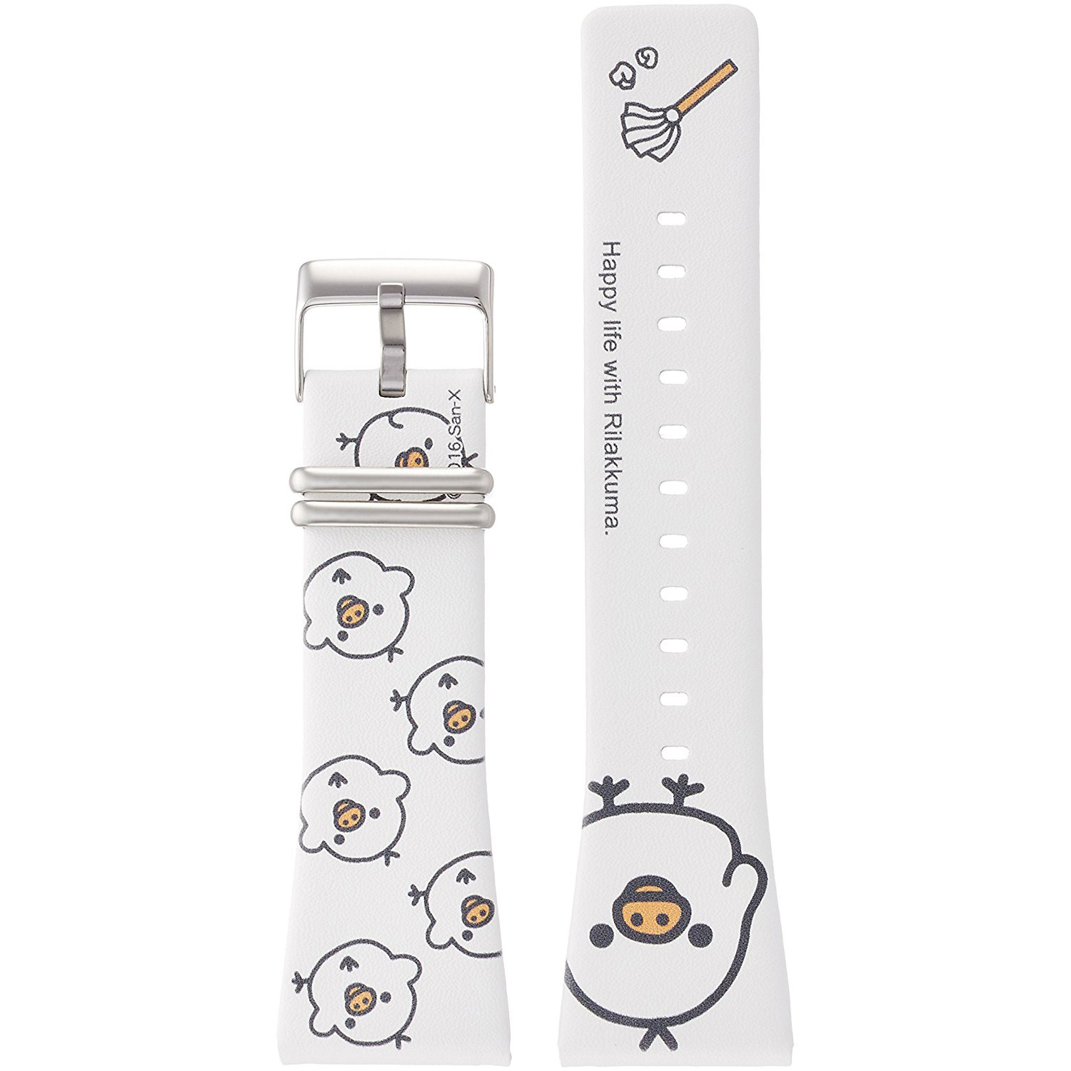 EPSON Smart Canvas Rilakkuma Rilakkuma Chick Watch Strap White - Taobao