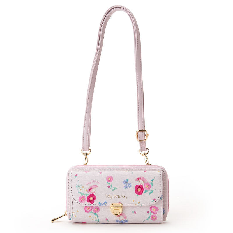 Sanrio My Melody Melody Melody Flower Series 2way Shoulder Back Wallet
