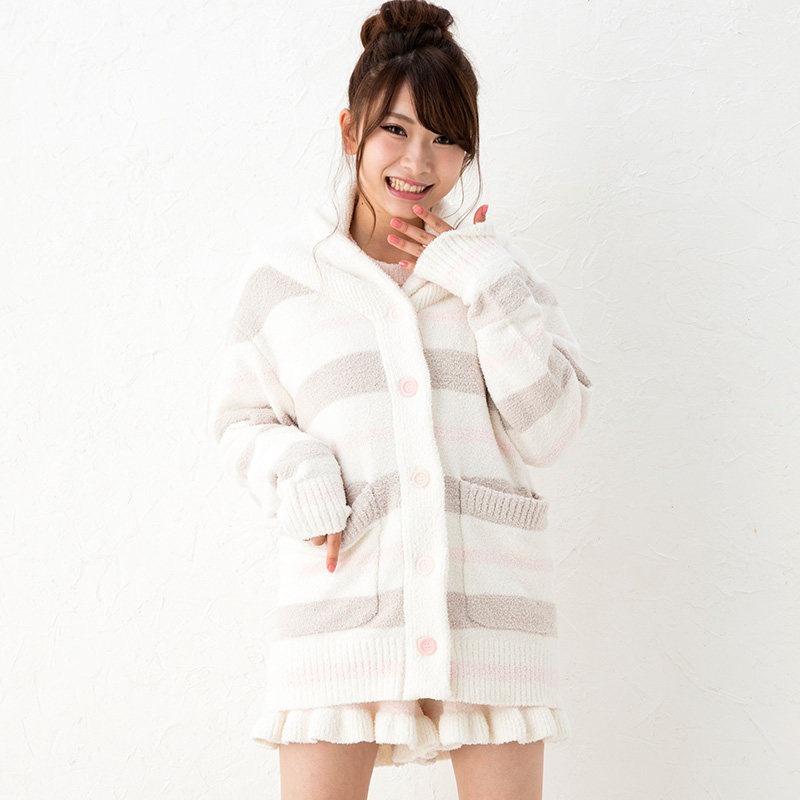 Hello Kitty Japan qualified striped double pocket sweater jacket