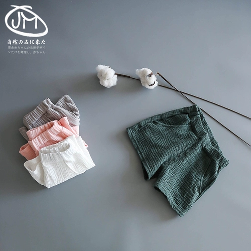 Оригинальные свежие детские летние марлевые шорты, свободный крой