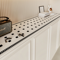 Japanese TV cabinet table mat sideboard table mat high-looking high-end waterproof entrance mat shoe cabinet desktop protective mat