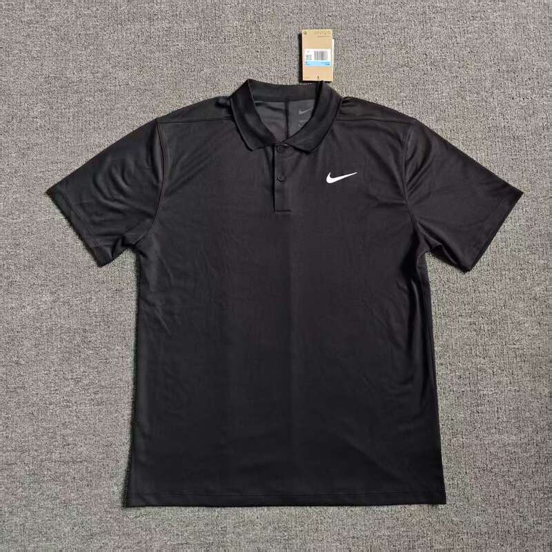 Nike Men's Quick-Drying Sweat-Absorbing Lapel Tennis Sports Polo Short-Sleeved T-Shirt Dd8373-010