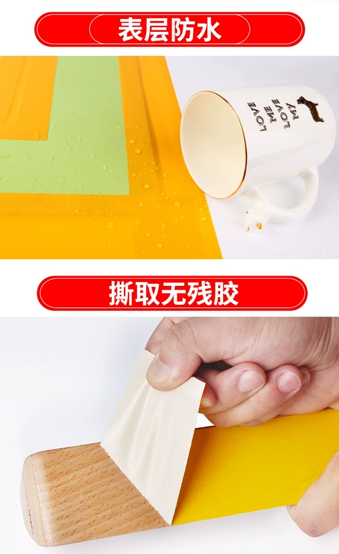20 m vàng thảm mặt ống băng trang trí Tự làm đen sức mạnh màu đỏ mạnh mẽ băng keo chống thấm dày không thấm nước ripstop chống trầy xước băng cạnh dải