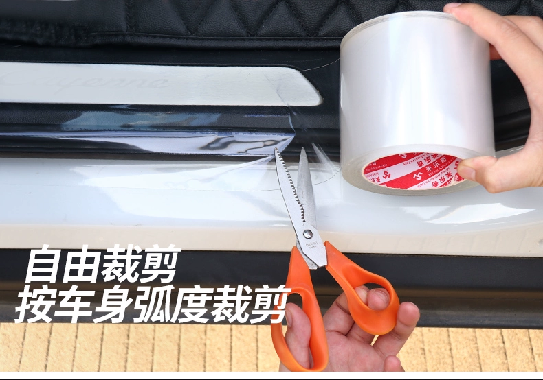 Transparent Nano ngưỡng va chạm thanh bảo vệ xe bumper bảo vệ bumper dải gương vô hình chống mài mòn