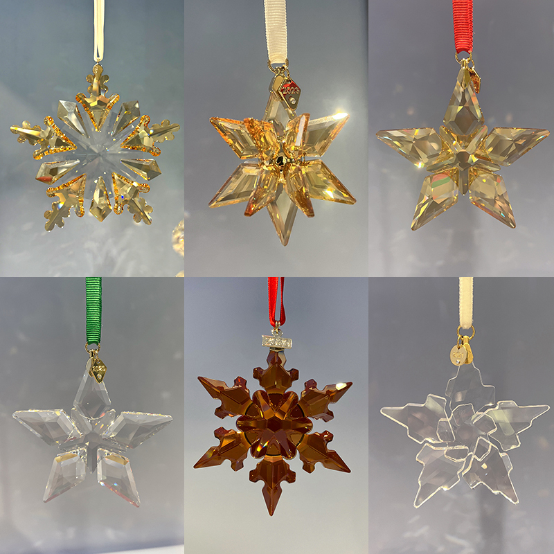 Swarovski Red Gold White Large Snowflake Crystal Ball Car Pendant 5557796 5476021 5653577 Swarovski Red Gold White Large Snowflake Crystal Ball Car Pendant 5557796 5476021 5653577
