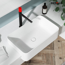 Moshi semi-embedded Taichung basin household ceramic washbasin pool balcony size toilet basin single basin