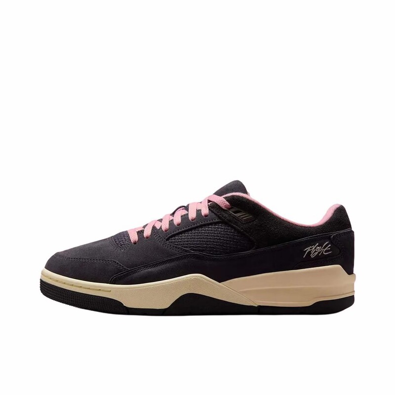 Jordan Flight Non-Slip and Wear-Resistant Low-Top Retro Basketball Shoes for Men, Black and Pink Hf3255-012 Jordan Flight Non-Slip and Wear-Resistant Low-Top Retro Basketball Shoes for Men, Black and Pink Hf3255-012