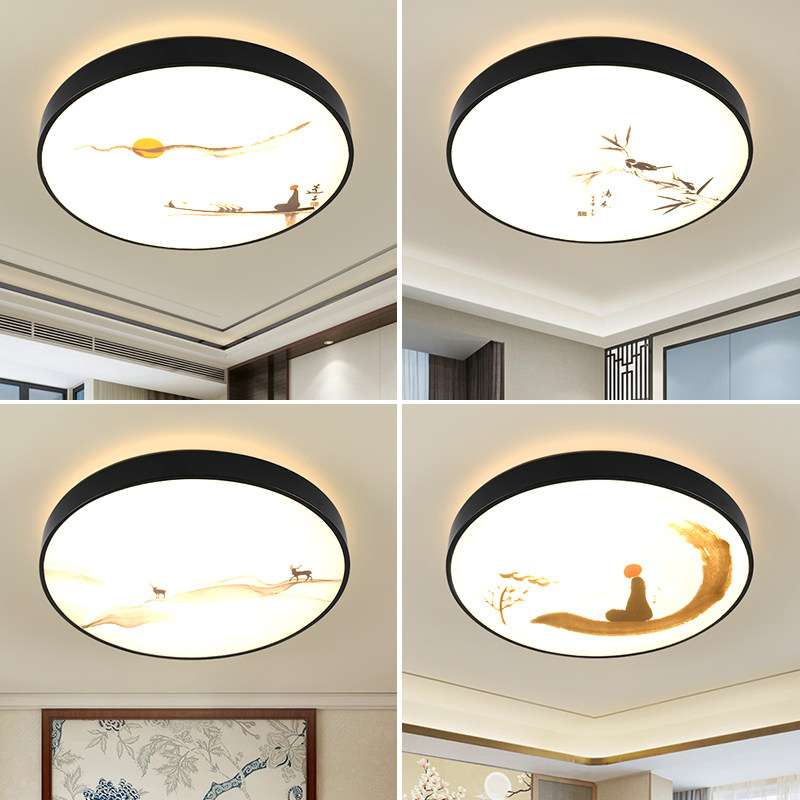 New Chinese bedroom light LED suction ceiling lamp room Lamp corridor walk track lamp round cloakroom Guan Guan Balcony light