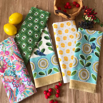 (There are shops in the Flower Room) Rural wind foreign trade export cotton towel cotton ethnic style lady thick absorbent pillow towel