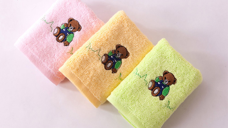 số vàng ba được trang bị bé khăn mặt khăn con khăn nhỏ rửa bông khăn mềm, thấm bông bán buôn - Khăn tắm / áo choàng tắm áo choàng spa