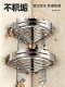 Bathroom Storage Rack 304 Stainless Steel No-Drill Bathroom Corner Shelf Wall-Mounted Toilet Storage Shelf