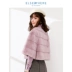 Keletier Kesi thương hiệu hồng nữ tính khí chồn áo lông chồn lông lông mới 2020 - Faux Fur