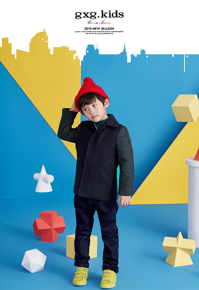 Manteau pour garcon GXG KIDS en laine - Ref 2161235 Image 7