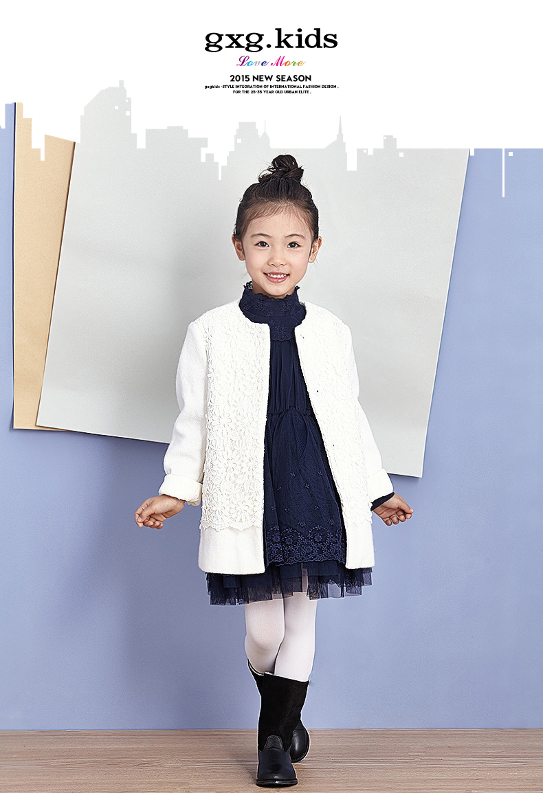 Manteau pour fille GXG KIDS en laine - Ref 2162139 Image 7