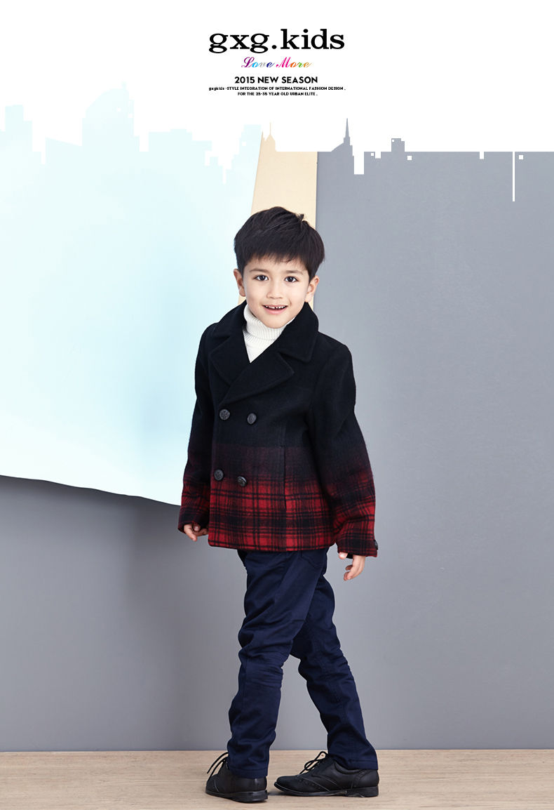 Manteau pour garcon GXG KIDS en laine - Ref 2161306 Image 7