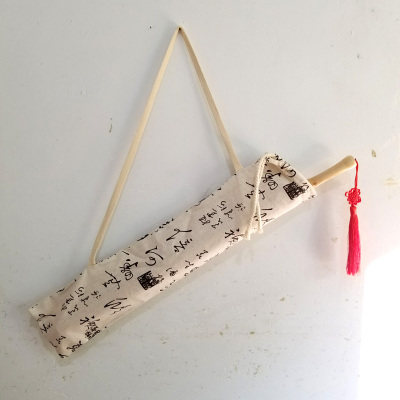 Not only selling and buying umbrellas, but also taking pictures. Blue and white cloth bag, gift-giving travel, oil-paper umbrella storage special packaging bag