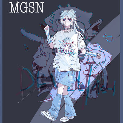 Original design [Manta Ray] 2025 Spring/Summer Water-color Subculture Loose Short-sleeved T-shirt Capri Pants for couples