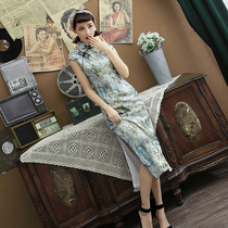 New cheongsam fashion improvement daily Chinese style Republic of China old Shanghai short sleeve long elegant Shu young girl