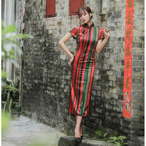 Qipao True Silk 2022 The new young girls improved version of a dress with a dress and a sexy temperament Chinese wind