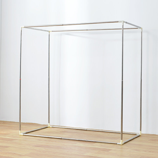 Mosquito net bracket stainless steel retractable bed curtain rack college student dorm room thickened primary-secondary bed low and low bed