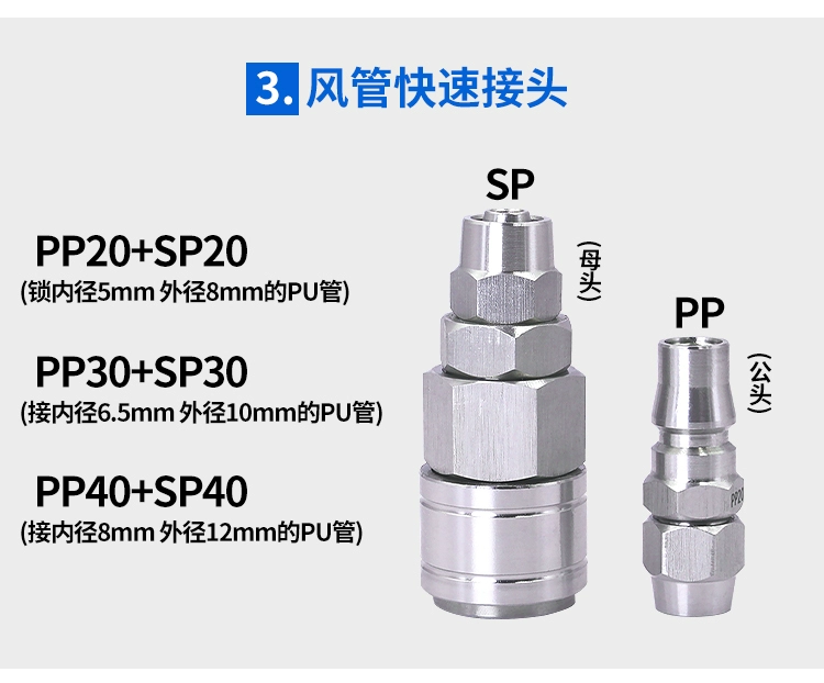 ốc vít các loại Thép không gỉ 304 Đầu nối nhanh loại C tự khóa khớp nối khí quản máy nén khí khí nén nam và nữ phích cắm nhanh chịu được nhiệt độ cao và áp suất cao ốc vít nhựa