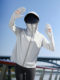 Vinyl brim removable sun protection clothing for women, ice silk breathable outdoor cycling and driving imitation UV clothing, loose for travel