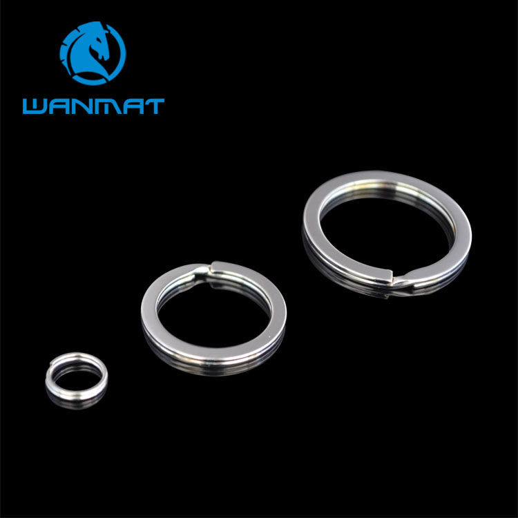 Vanmarish stainless steel key ring key hanging buttoned key ring opening large small and medium size three sizes