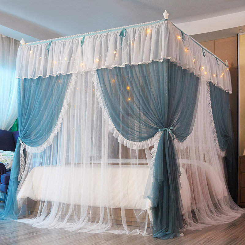 Single mosquito net without bracket Mosquito net bracket rod Single buy double mosquito net Single sell floor three-door 1 8 2 0m bed