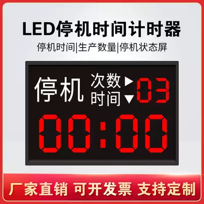 Workshop assembly line production management timer downtime production quantity LED display