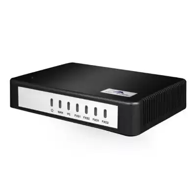 Tiantian Network HX420G 2-port analog voice gateway 2-way external line access SIP protocol portable dual network port