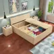Đơn giản thông cao hộp gỗ lưu trữ tatami giường đơn giường đôi áp lực lưu trữ sofa giường trẻ em - Giường giường sắt giá rẻ