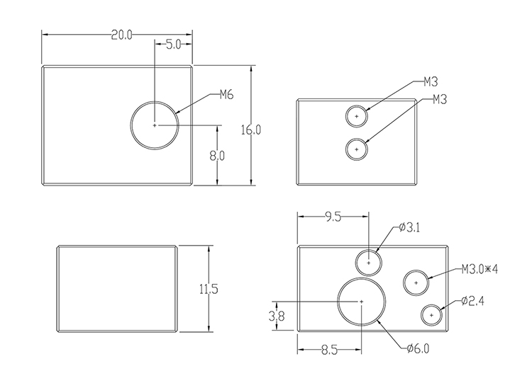 Phụ kiện máy in 3D Xiaochai 3D XCR 2IN1-V2 hai trong một - Phụ kiện máy in