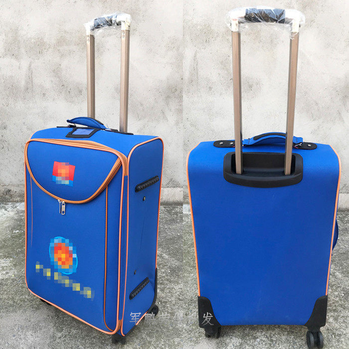 Custom fire luggage case flame blue universal wheel waterproof 24 inch luggage storage box plainclothes bag combat readiness