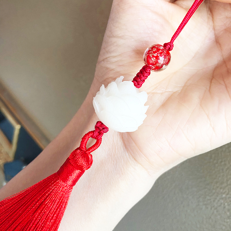 Mới gốc Bodhi tua điện thoại di động mặt dây chuyền treo mạnh mẽ Trung Quốc retro gió tay dây đoạn ngắn - Phụ kiện điện thoại di động op lung iphone